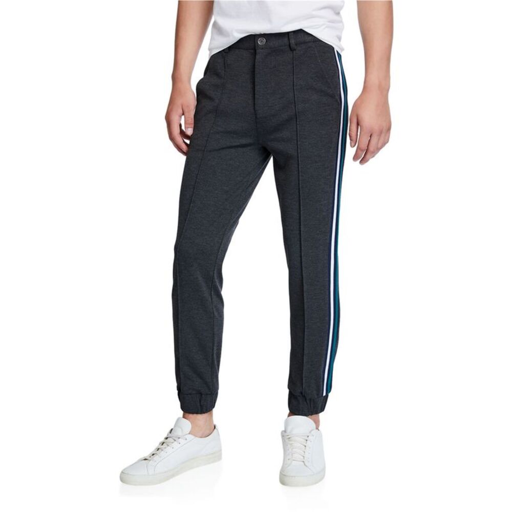 Elevenparis Mens Side Stripe Tapered Relaxed Jogger Athletic Pants, NWT